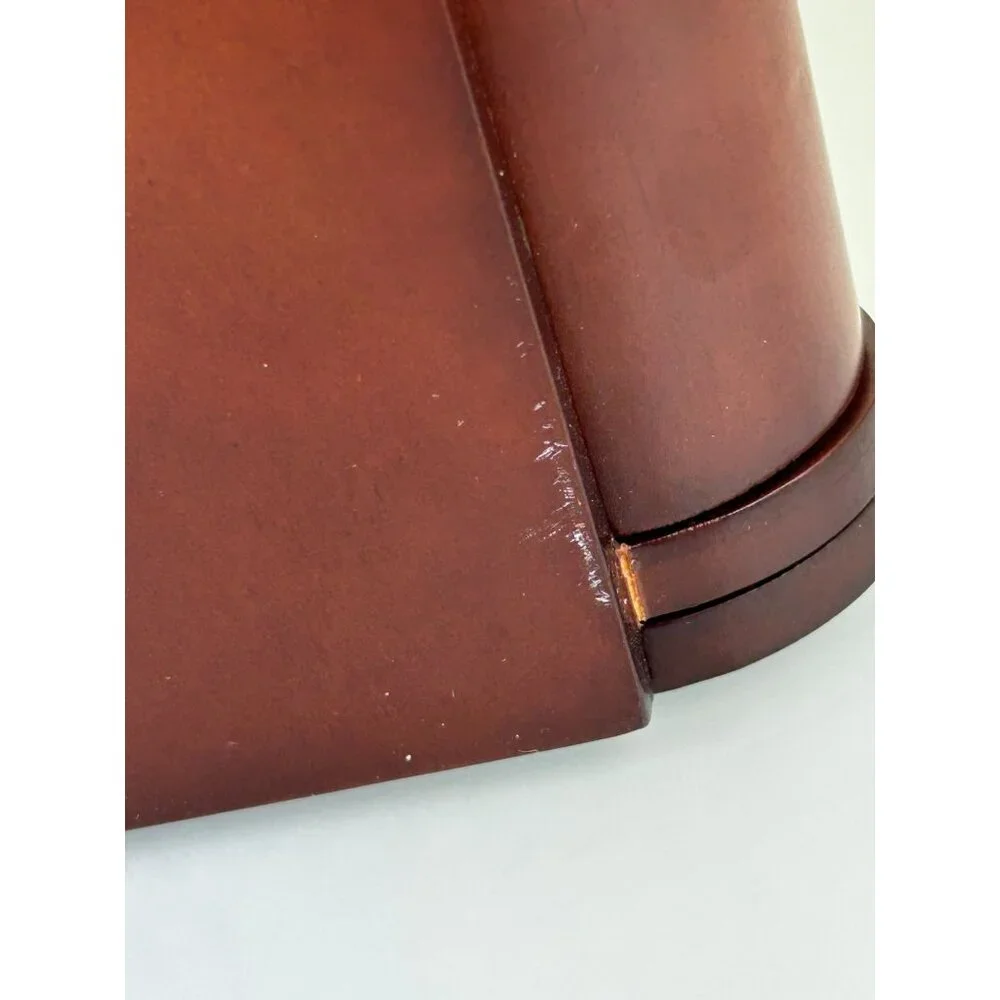 Lenox Forevermore Bookshelf Photo Album Wood Silver Tone Hearts Storage READ